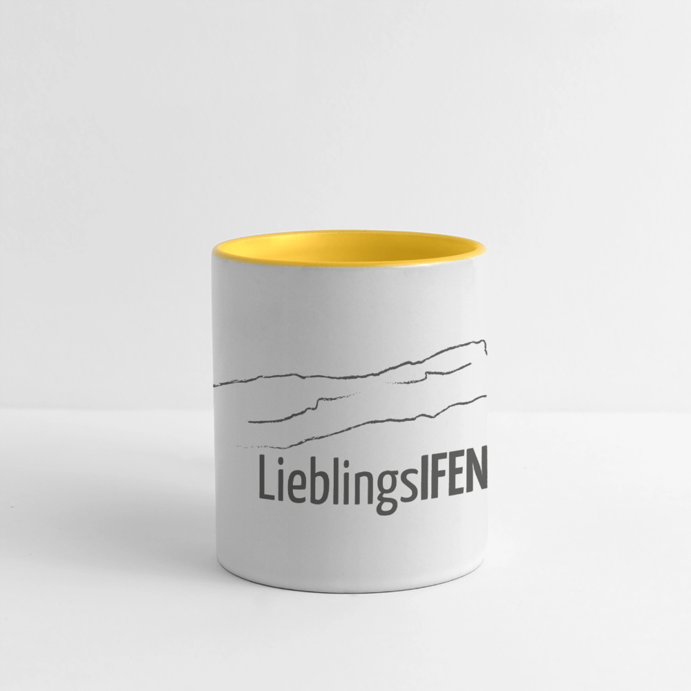Panoramatasse | LieblingsIFEN - Weiß/Gelb