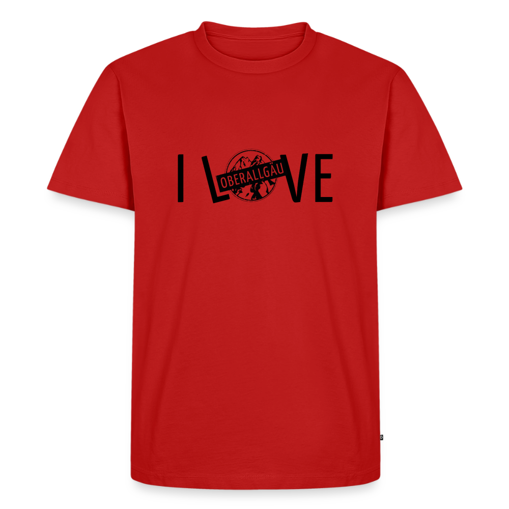 Männer Premium T-Shirt | I LOVE - Rot
