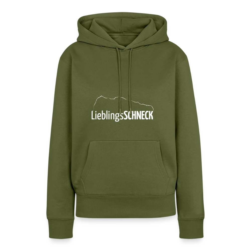 Frauen Premium Hoodie | LieblingsSCHNECK - Khaki