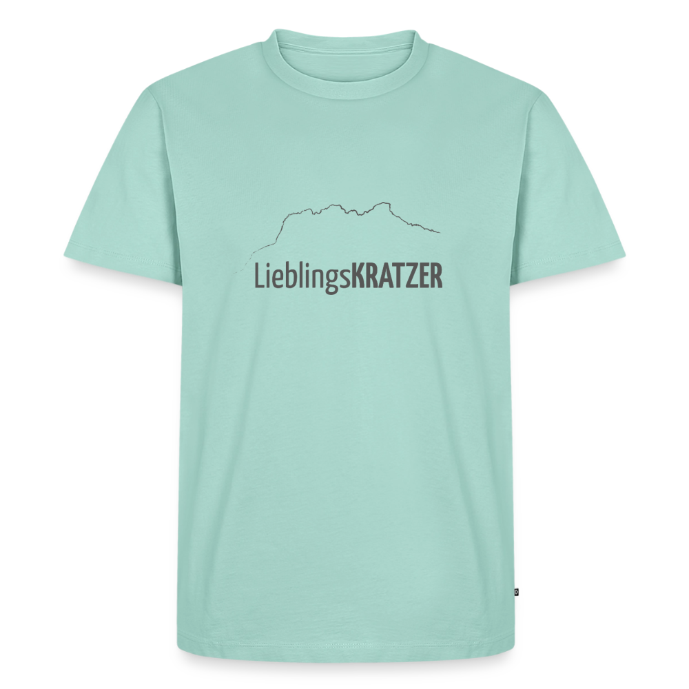 Männer Premium T-Shirt | LieblingsKRATZER - Mint 