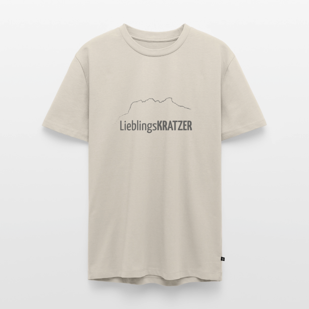 Männer Premium T-Shirt | LieblingsKRATZER - Beige