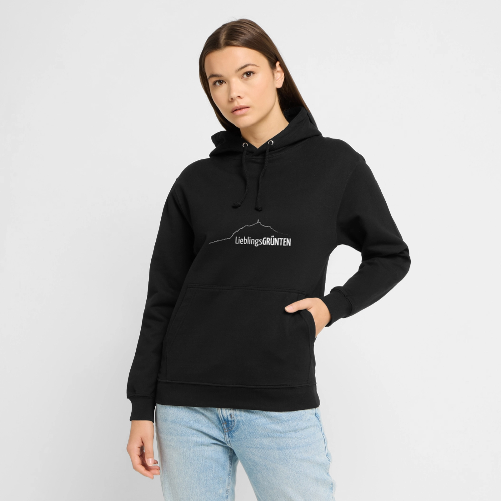 Unisex Hoodie | LieblingsGRÜNTEN - Schwarz