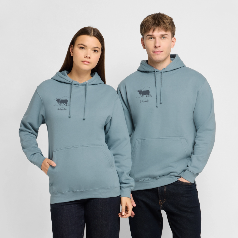 Unisex Hoodie | Untere Ochsenalpe - Nebelblau