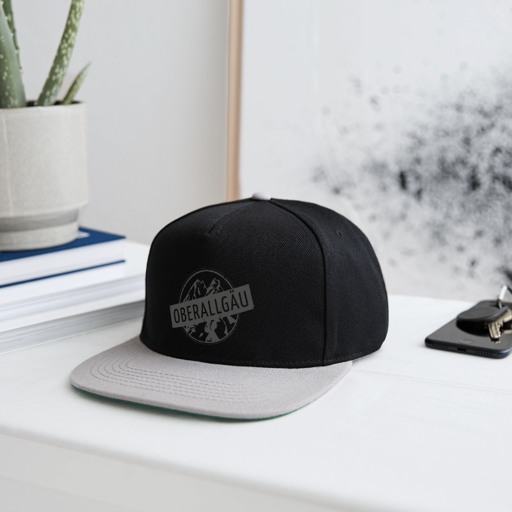 Snapback Cap - Schwarz/Grau