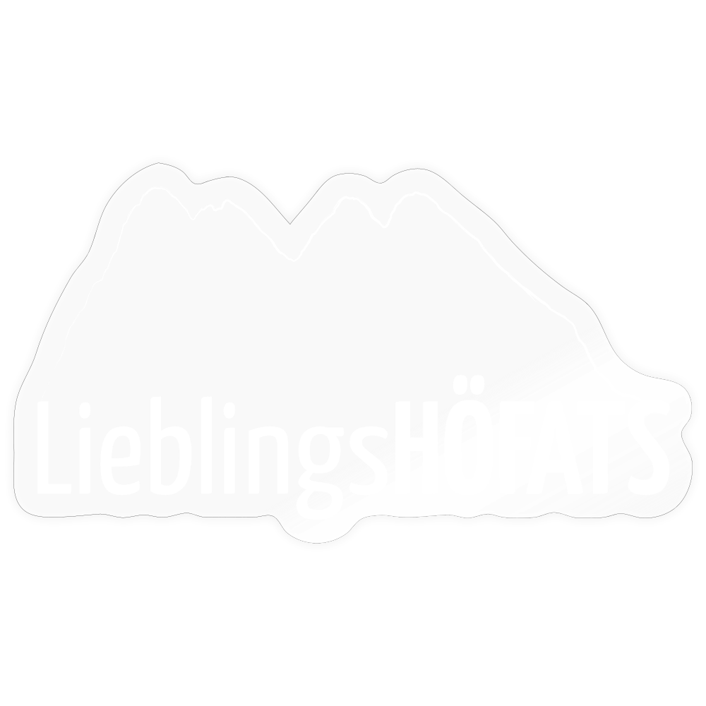 Sticker Größe S (10 x 10 cm) | LieblingsHÖFATS - Transparent glänzend