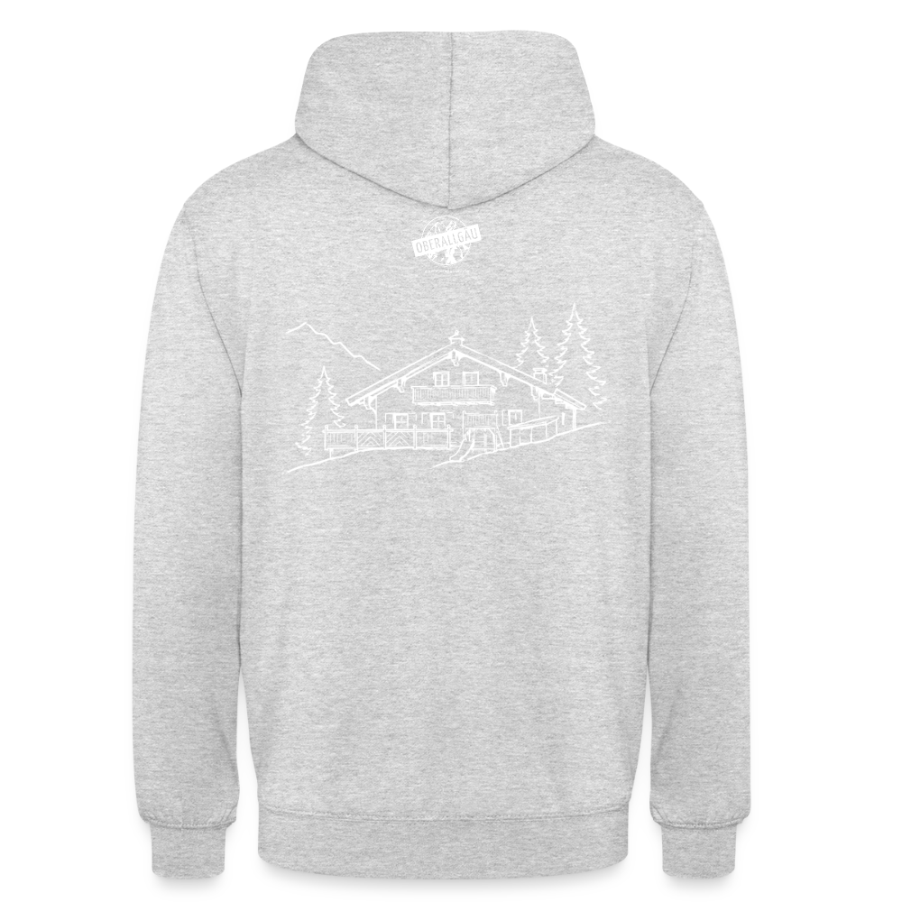 Unisex Hoodie | Untere Ochsenalpe - Hellgrau meliert