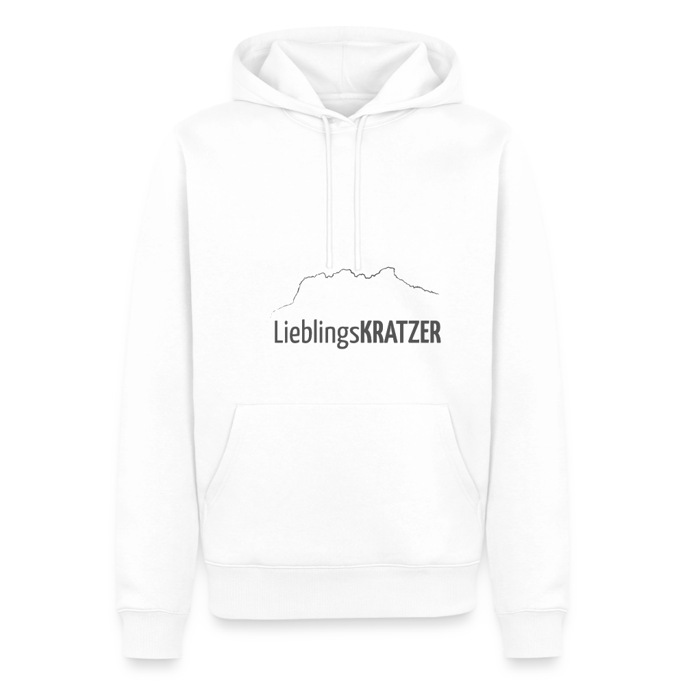 Männer Premium Hoodie | LieblingsKRATZER - Weiß