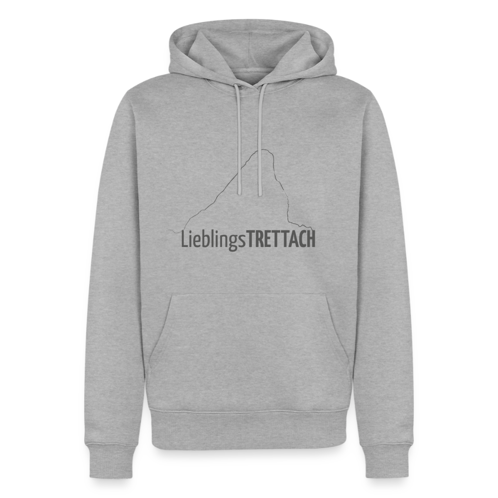 Männer Premium Hoodie | LieblingsTRETTACH - Grau meliert