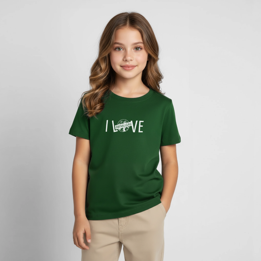 Kinder T-Shirt | I LOVE - Forstgrün 