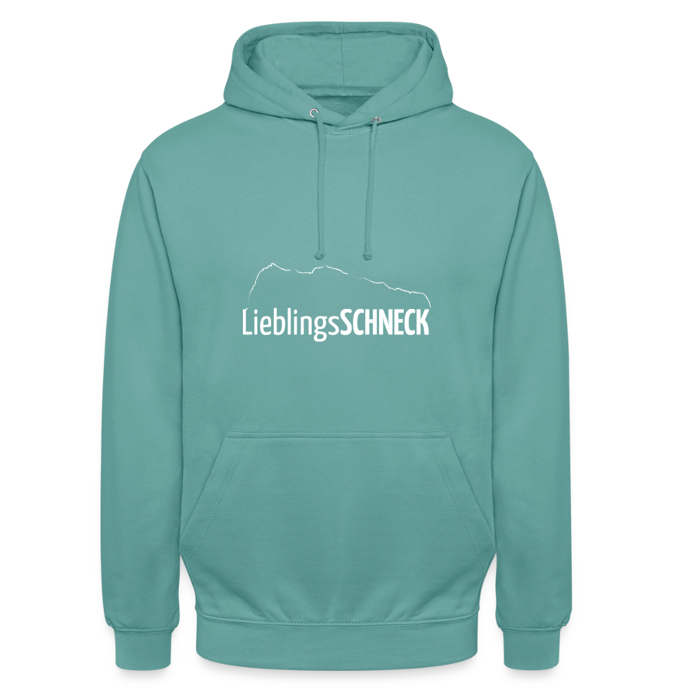 Unisex Hoodie | LieblingsSCHNECK - Pastelltürkis