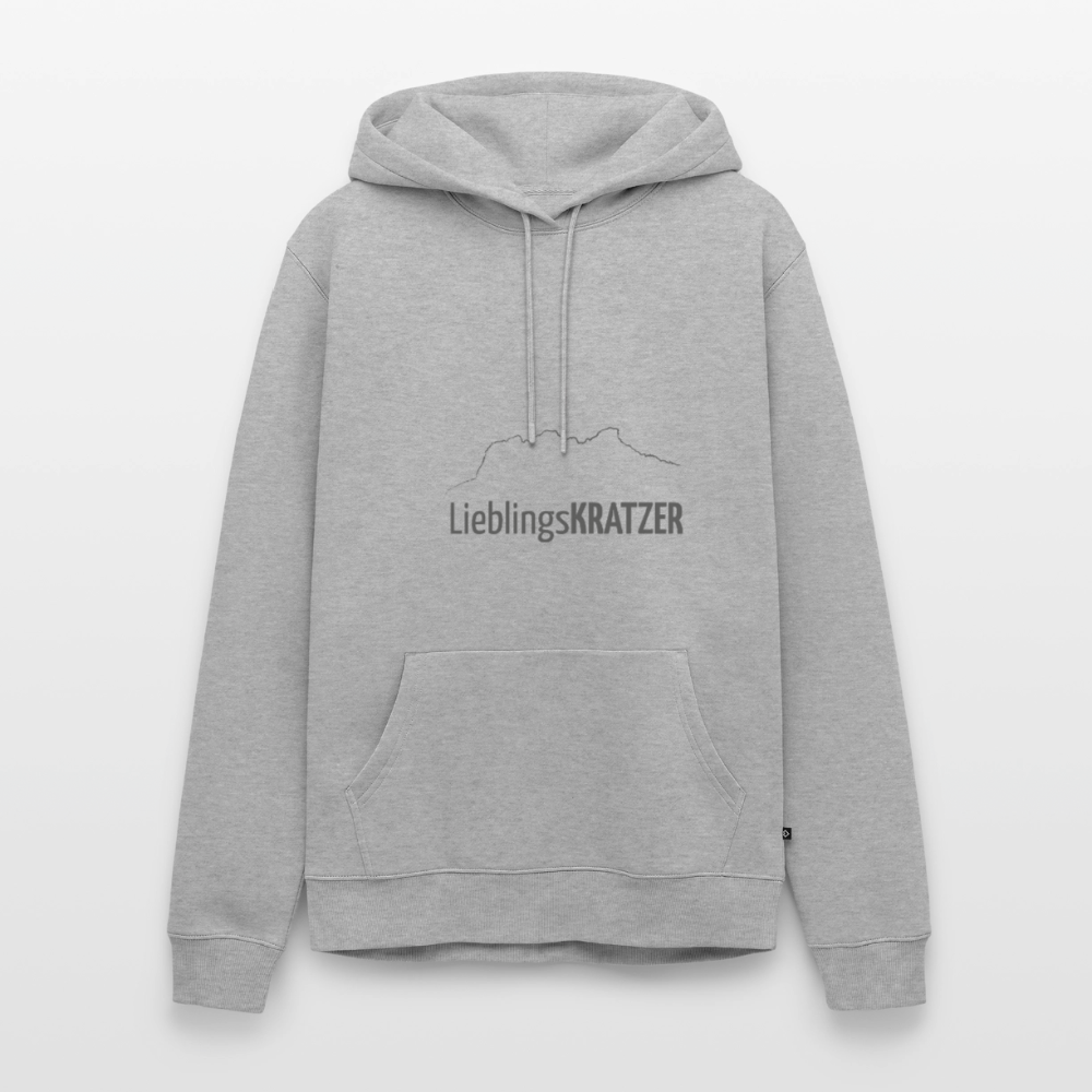 Männer Premium Hoodie | LieblingsKRATZER - Grau meliert
