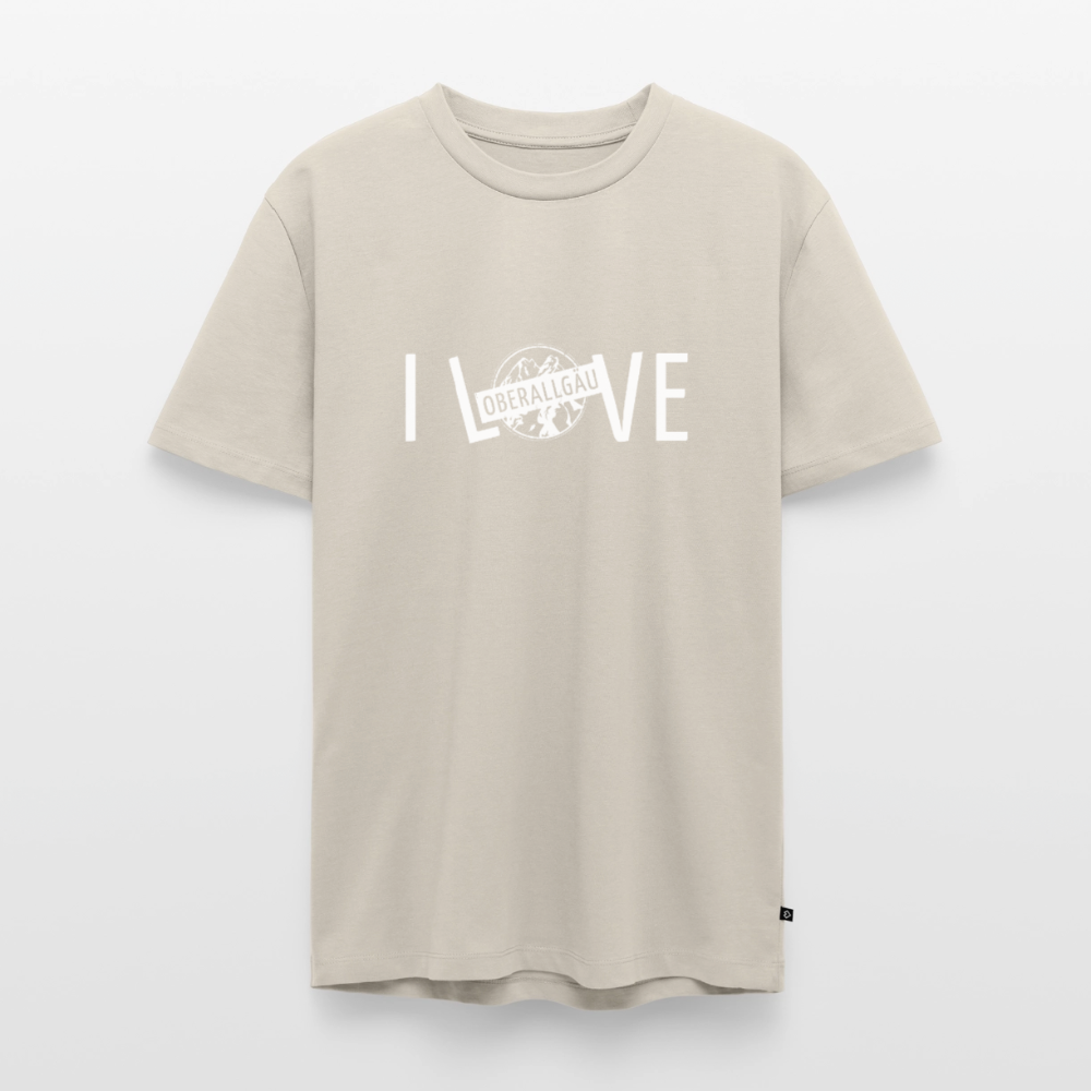 Männer Premium T-Shirt | I LOVE - Beige