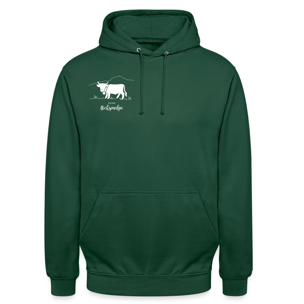 Unisex Hoodie | Untere Ochsenalpe - Flaschengrün