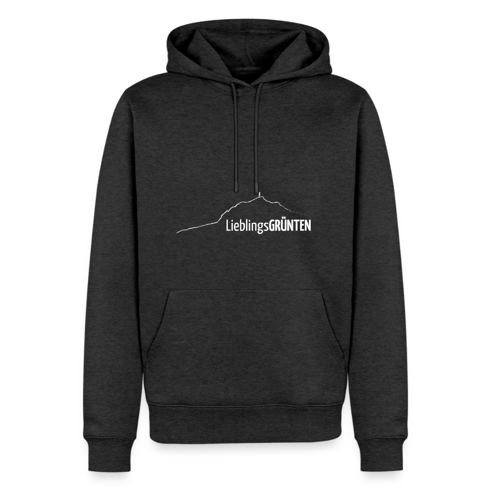 Männer Premium Hoodie | LieblingsGRÜNTEN - Anthrazit meliert