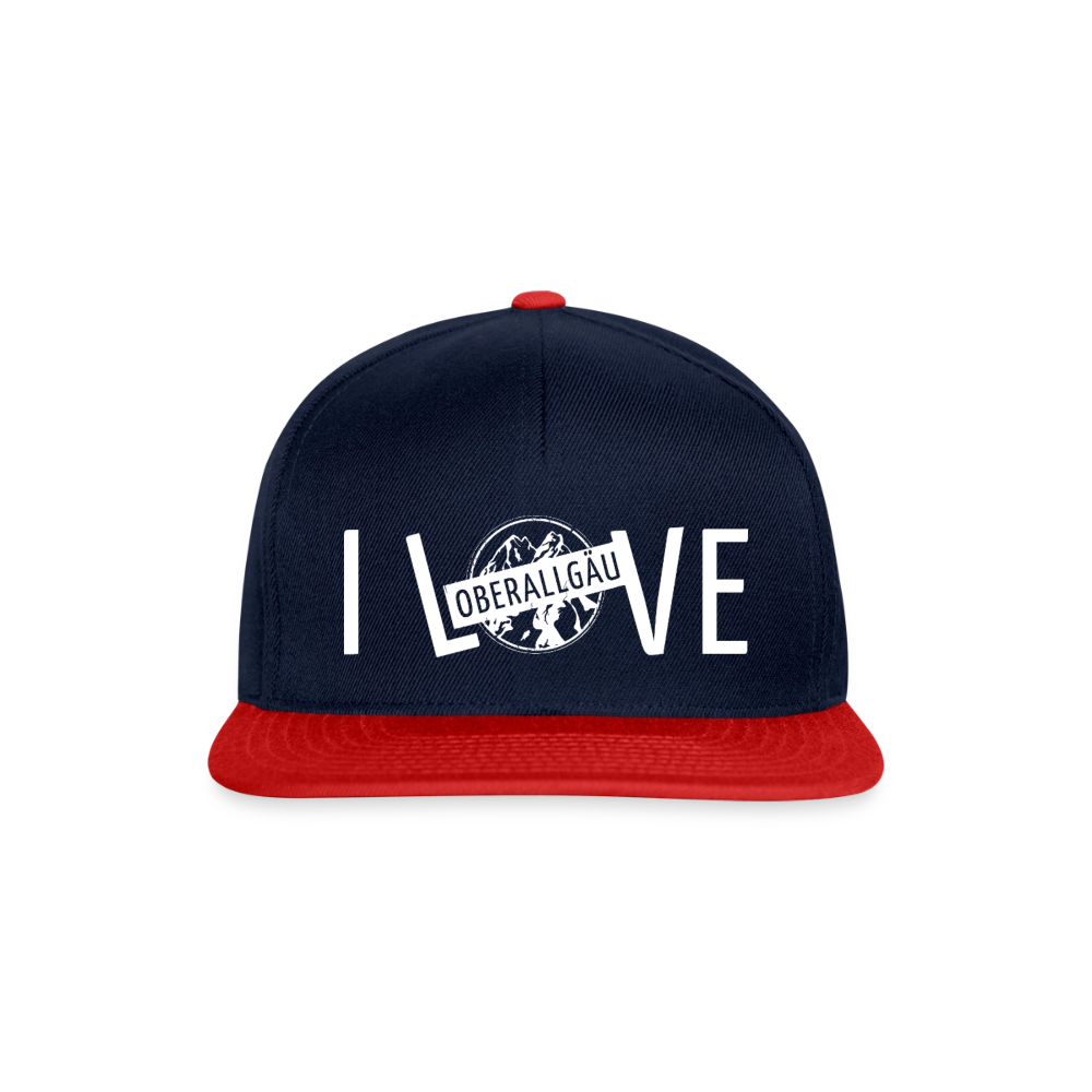 Snapback Cap | I LOVE - Navy/Rot