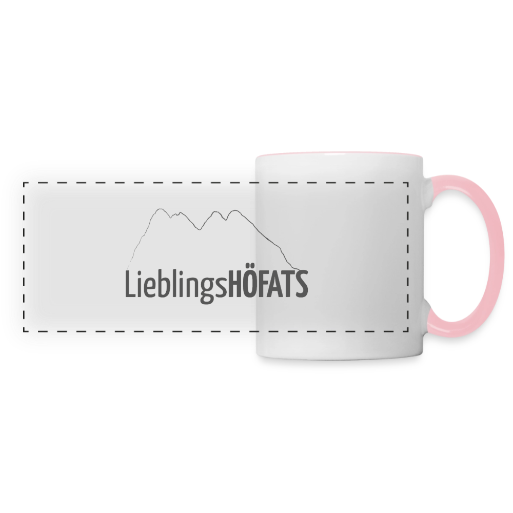Panoramatasse | LieblingsHÖFATS - Weiß/Pink