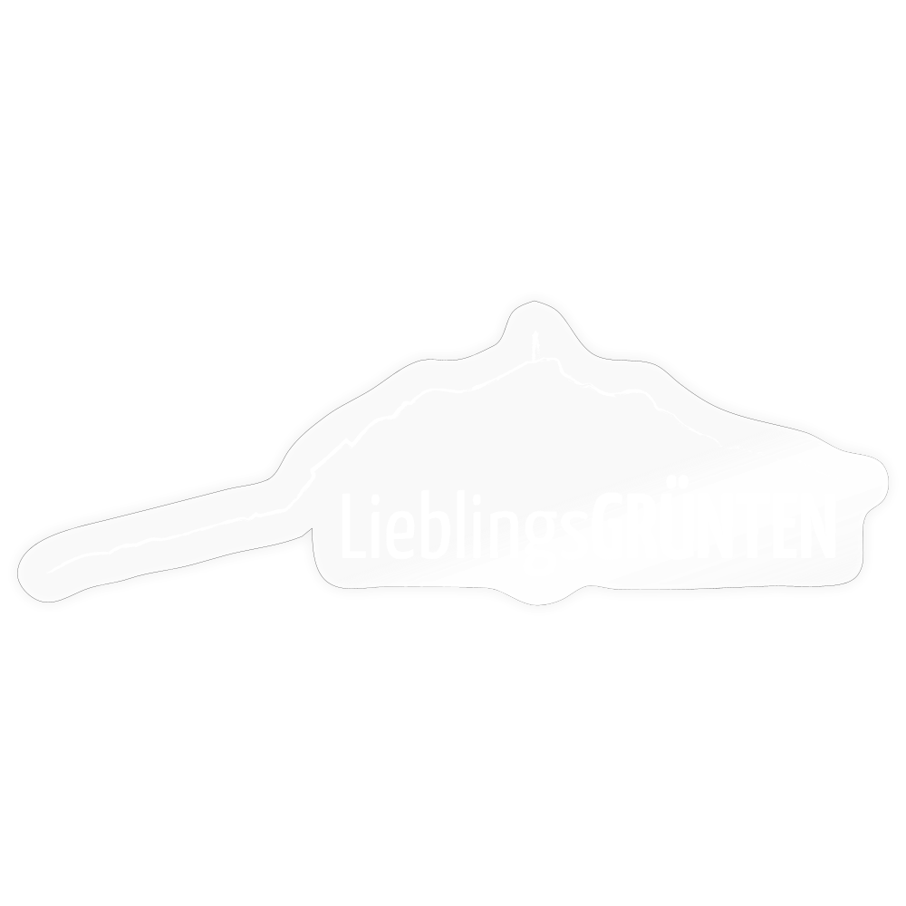 Sticker Größe S (10 x 10 cm) | LieblingsGRÜNTEN - Transparent glänzend