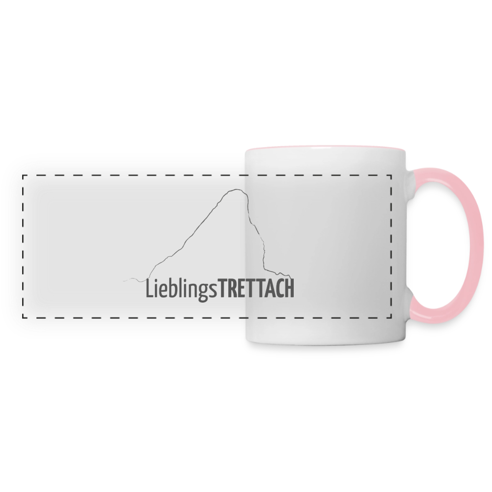 Panoramatasse | LieblingsTRETTACH - Weiß/Pink