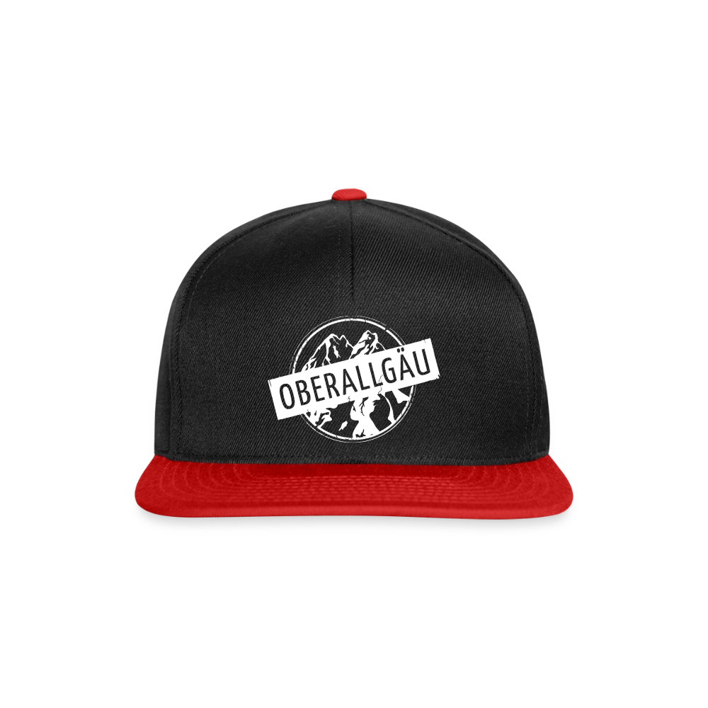 Snapback Cap | OBERALLGÄU - Schwarz/Rot