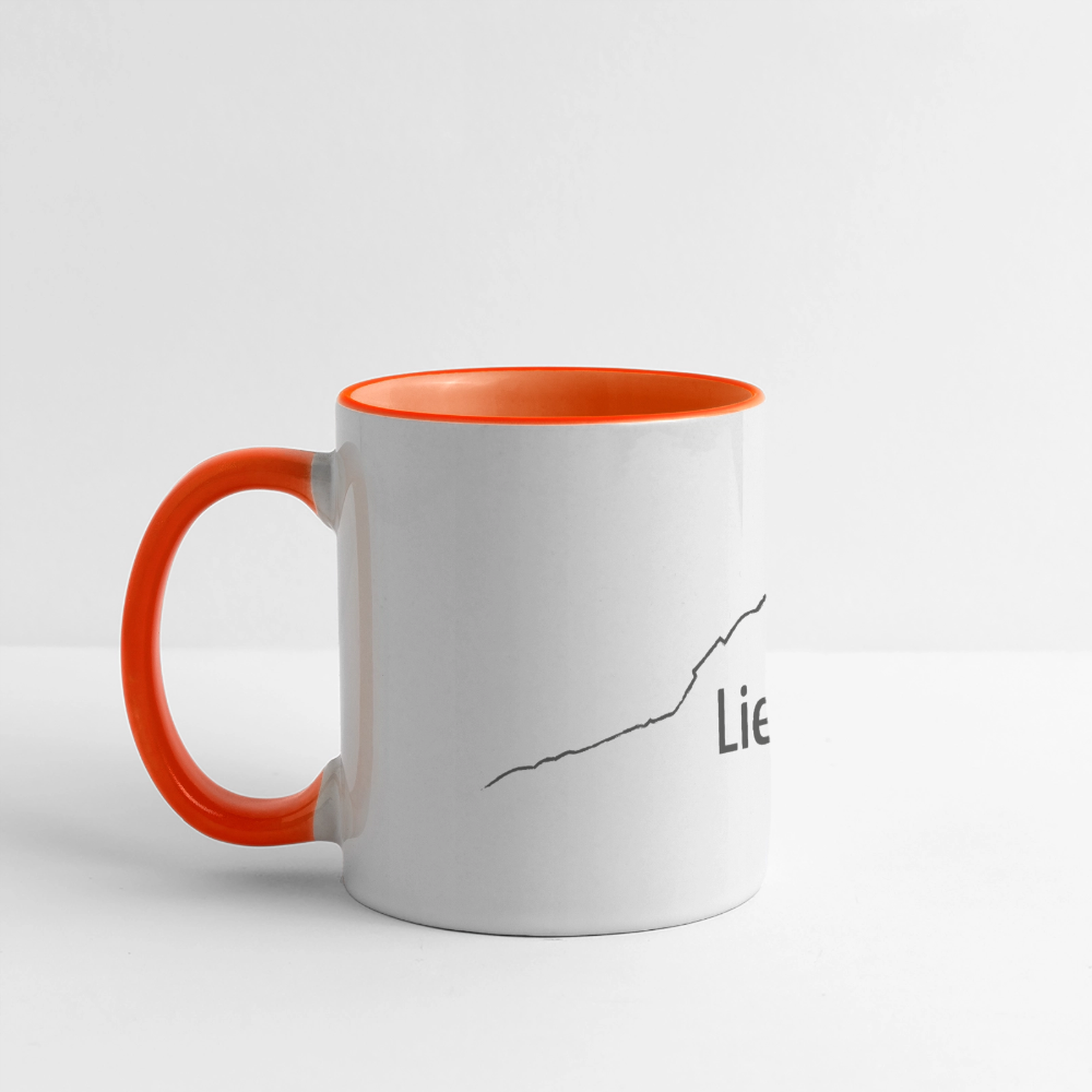 Panoramatasse | LieblingsGRÜNTEN - Weiß/Orange