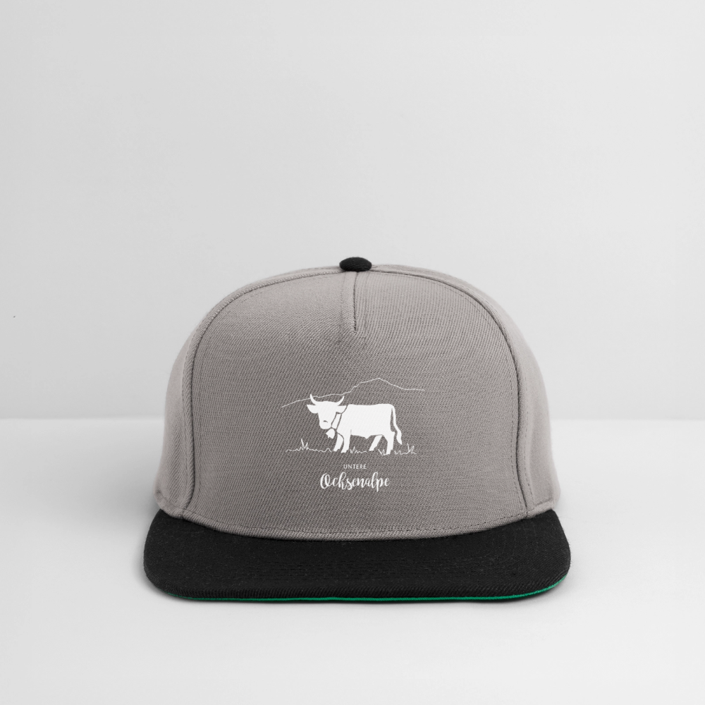 Snapback Cap | Untere Ochsenalpe - Graphit/Schwarz