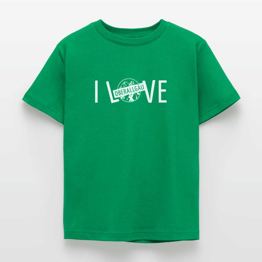 Kinder T-Shirt | I LOVE - Kelly Green