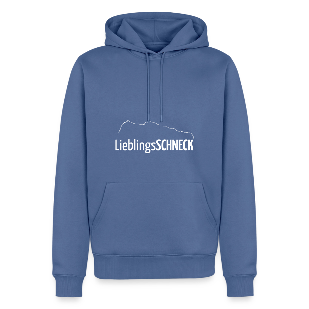 Männer Premium Hoodie | LieblingsSCHNECK - Taubenblau