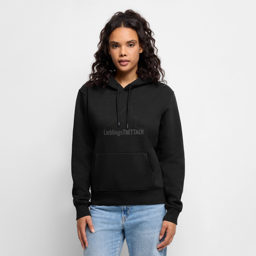 Frauen Premium Hoodie | LieblingsTRETTACH - Schwarz