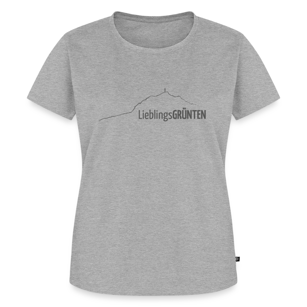Frauen Premium T-Shirt | LieblingsGRÜNTEN - Grau meliert