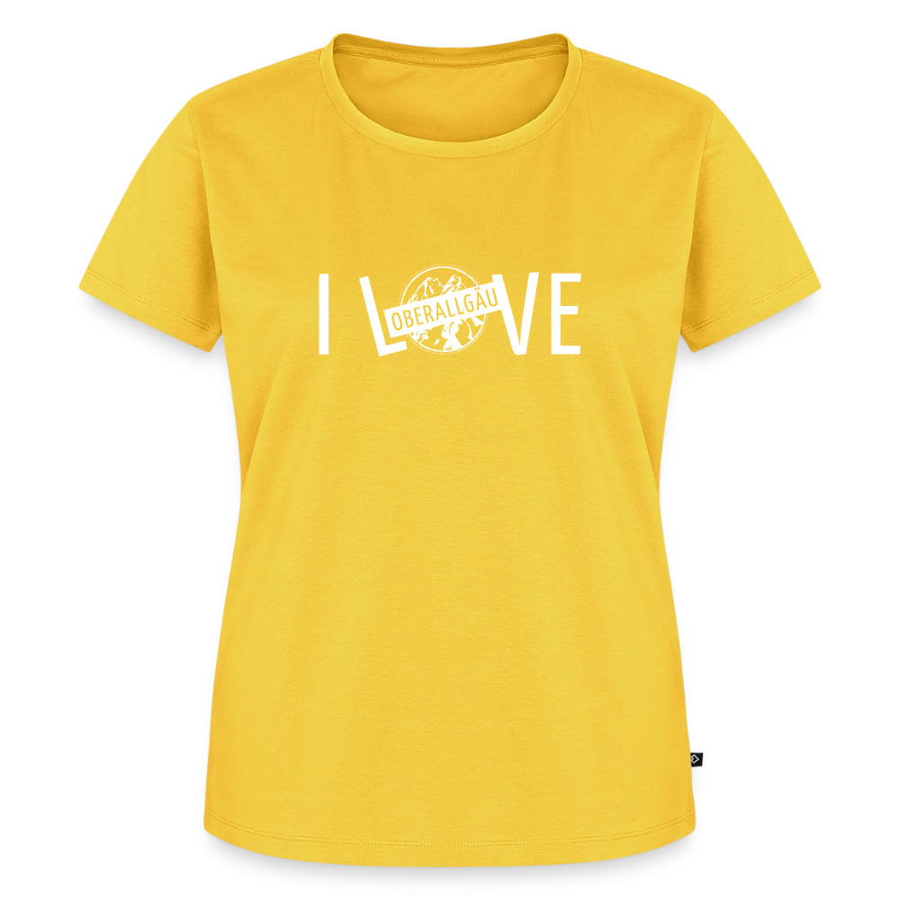 Frauen Premium T-Shirt | I LOVE - Sonnengelb