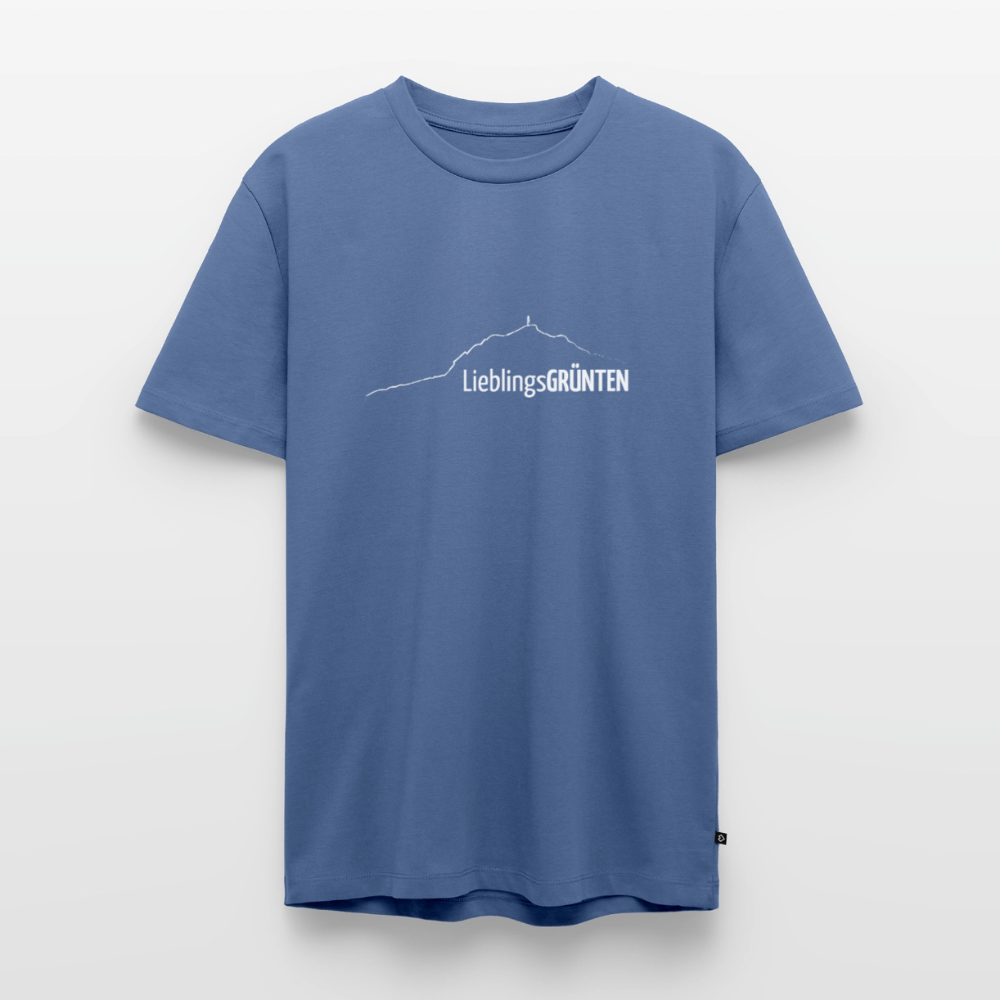 Männer Premium T-Shirt | LieblingsGRÜNTEN - Taubenblau