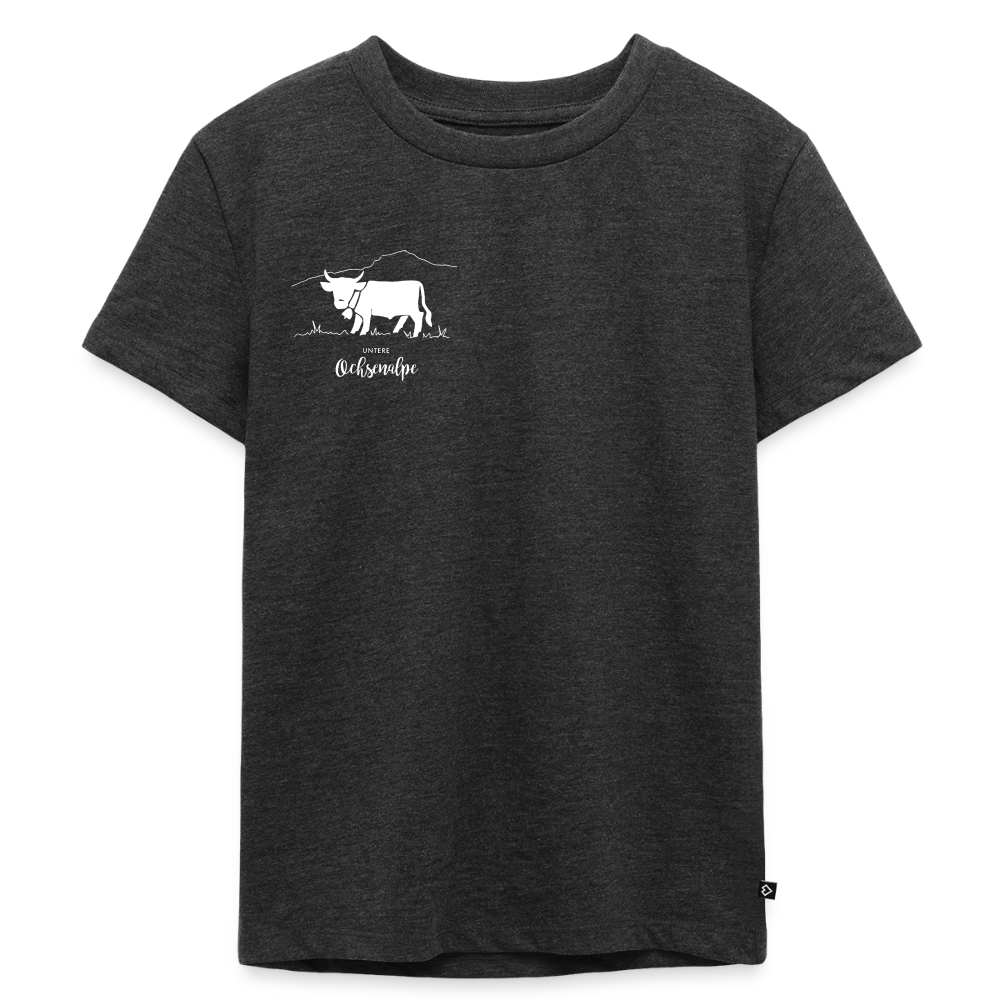 Kinder Premium T-Shirt | Untere Ochsenalpe - Anthrazit meliert
