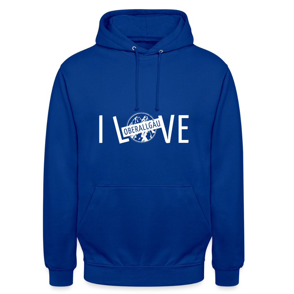 Unisex Hoodie | I LOVE - Royalblau