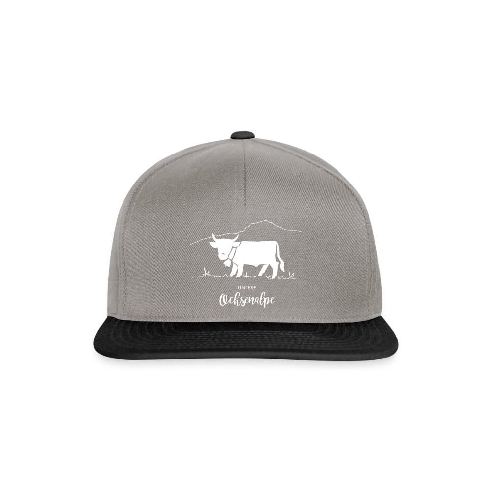 Snapback Cap | Untere Ochsenalpe - Graphit/Schwarz