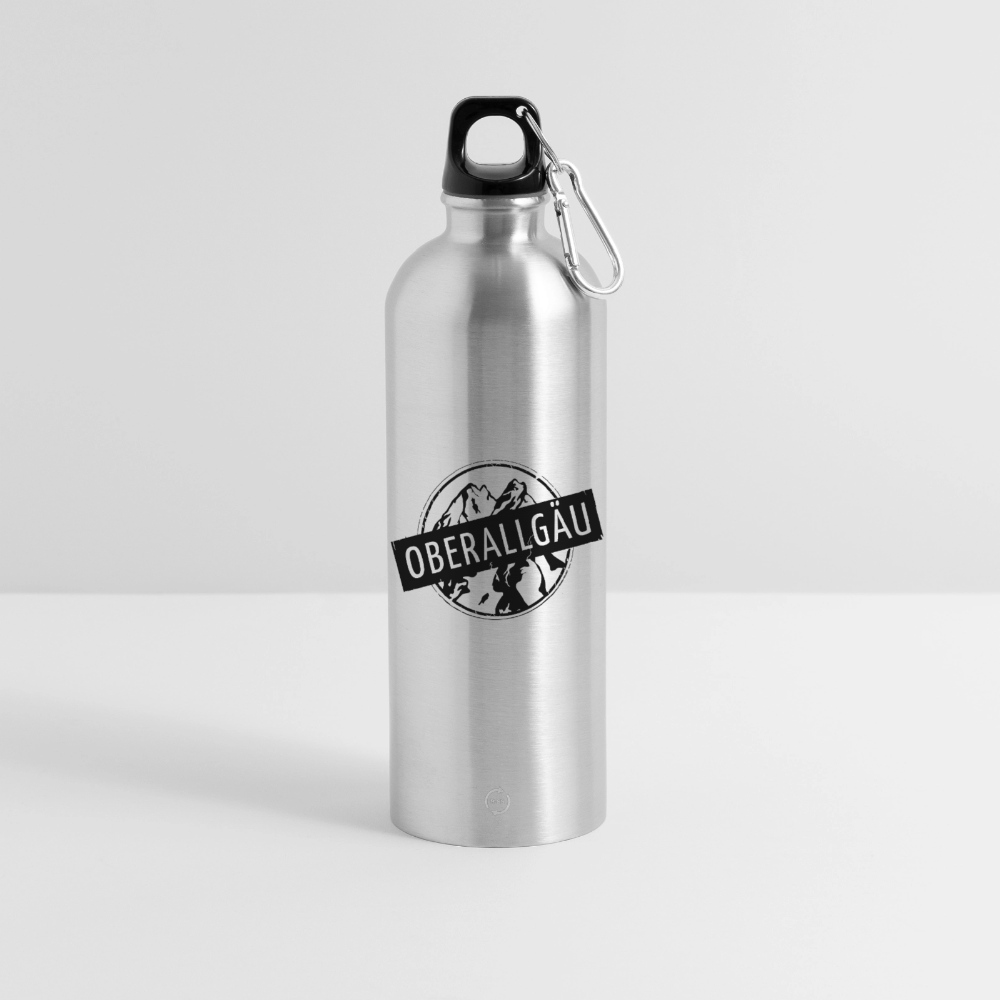 Trinkflasche mit Karabiner 750 ml | OBERALLGÄU - Lightsilver