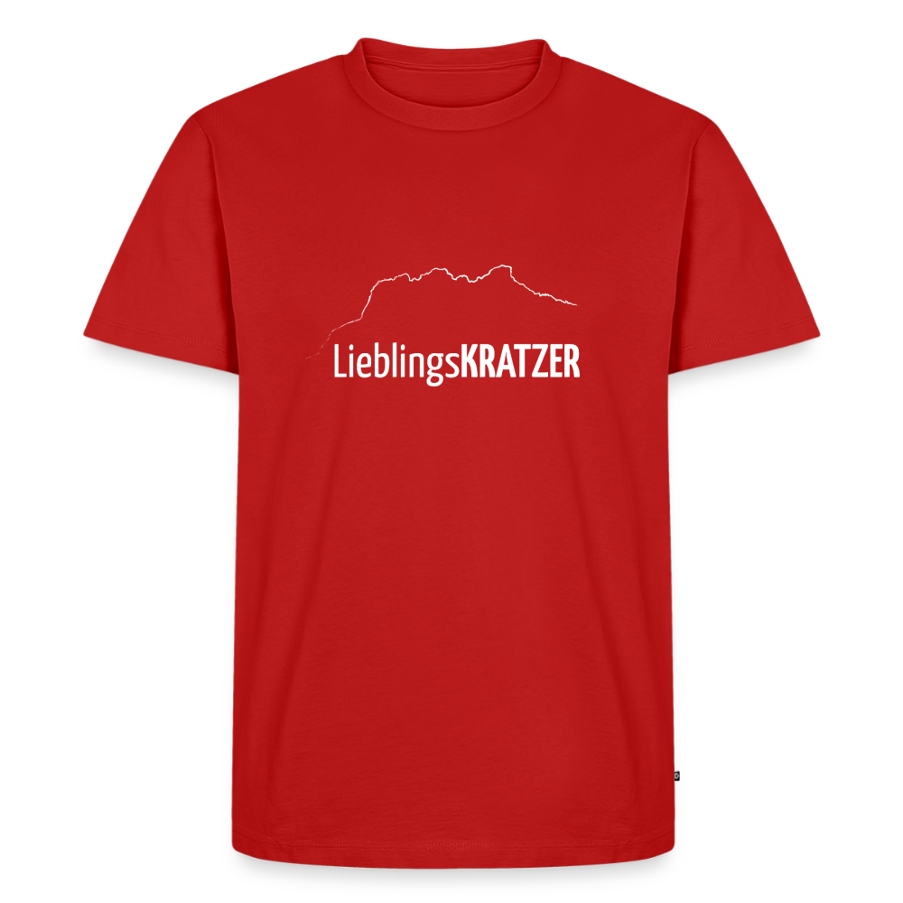 Männer Premium T-Shirt | LieblingsKRATZER - Rot