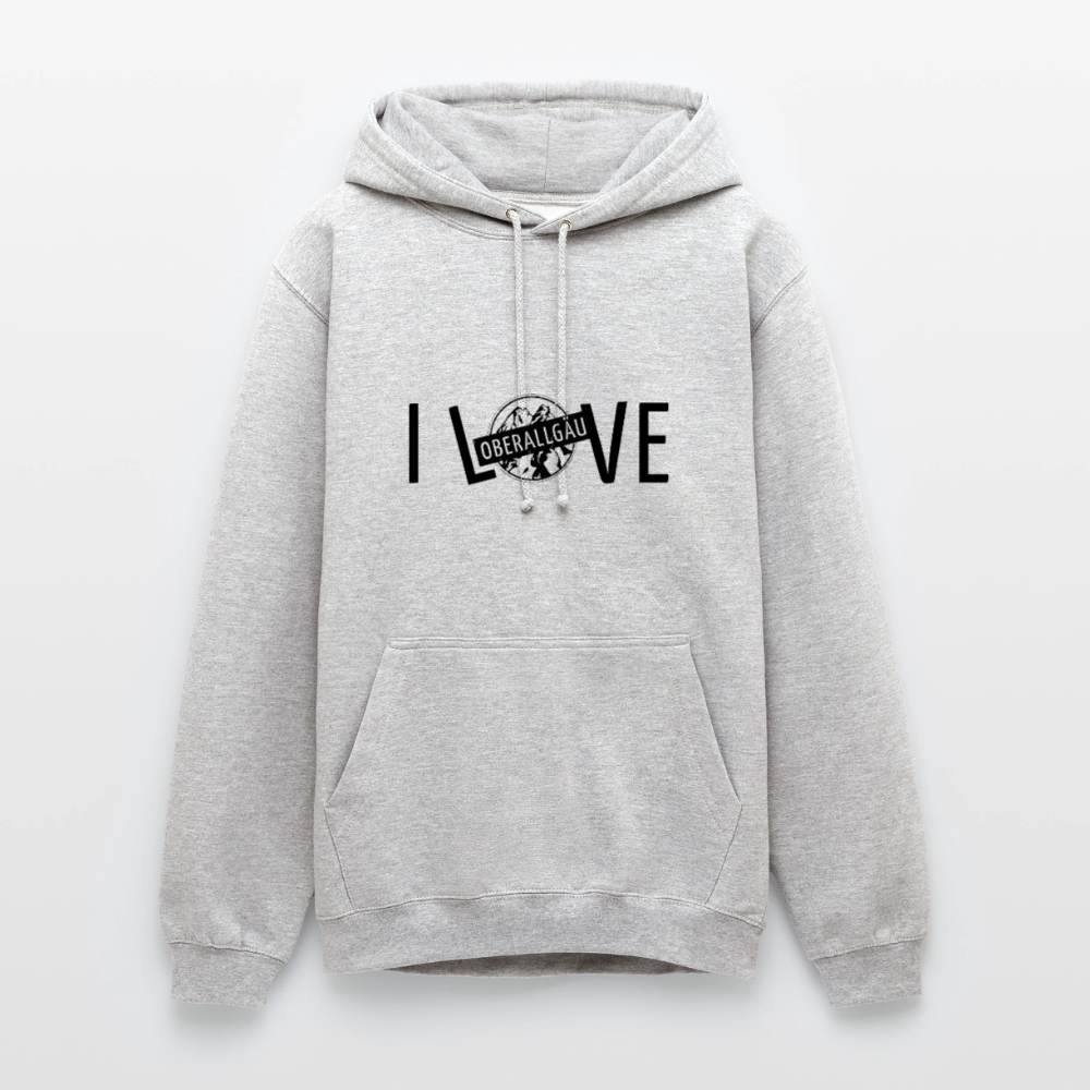 Unisex Hoodie - Hellgrau meliert