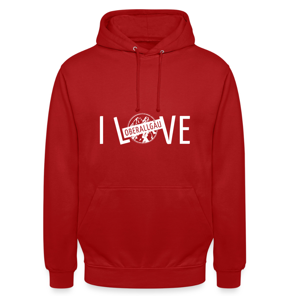 Unisex Hoodie | I LOVE - Rot