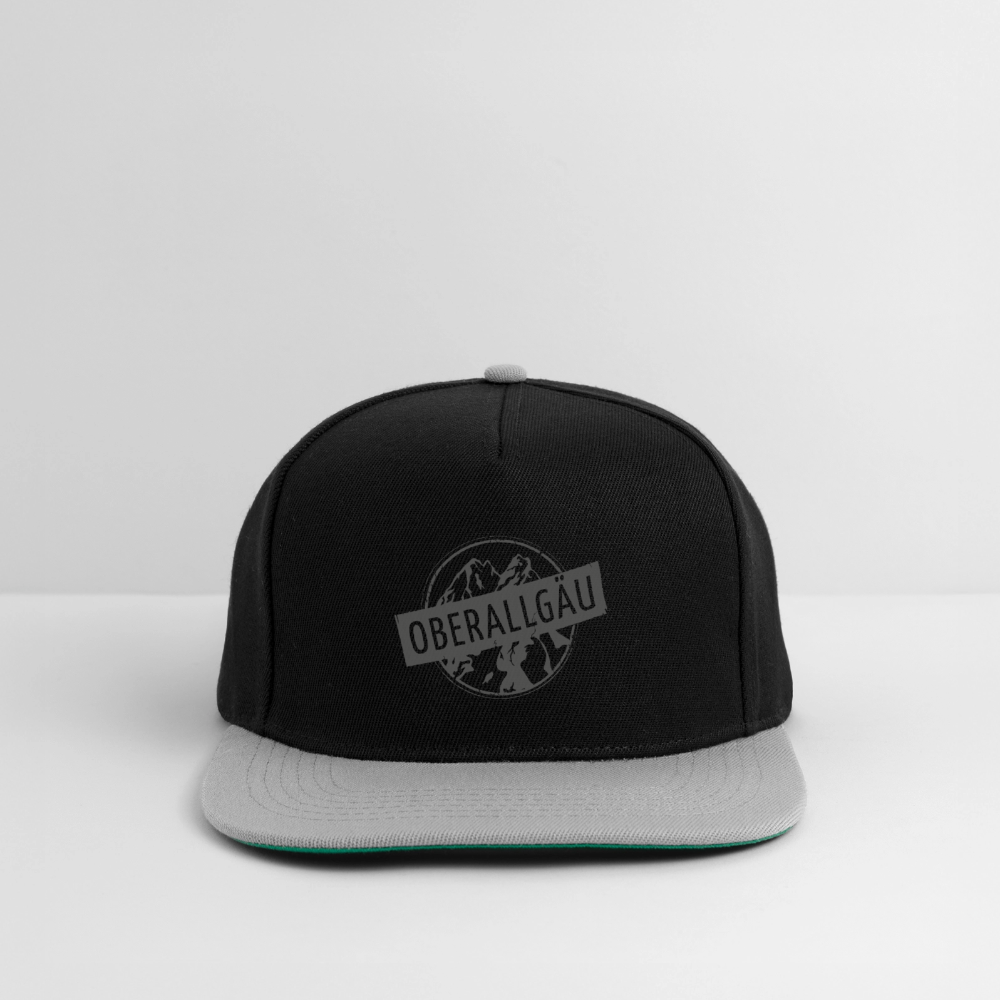 Snapback Cap - Schwarz/Grau