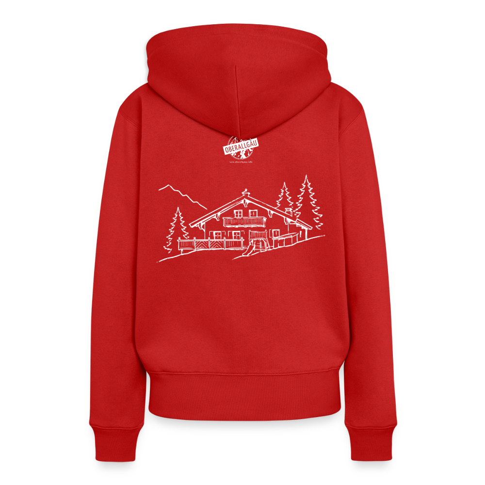 Frauen Premium Hoodie | Untere Ochsenalpe - Rot