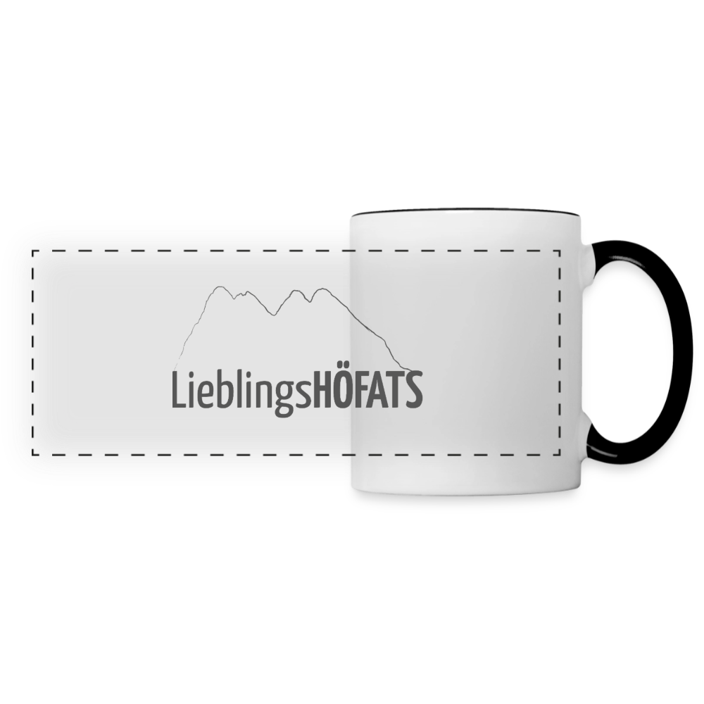 Panoramatasse | LieblingsHÖFATS - Weiß/Schwarz