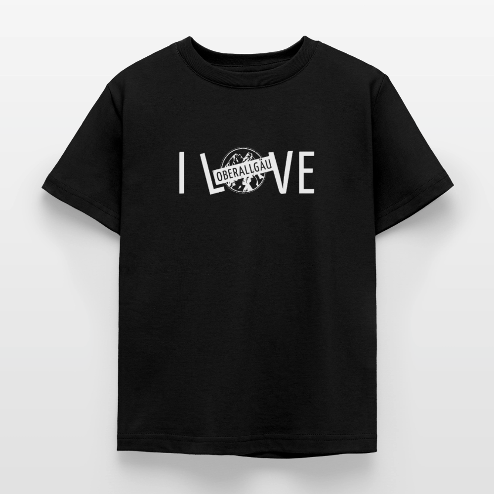 Kinder T-Shirt | I LOVE - Schwarz