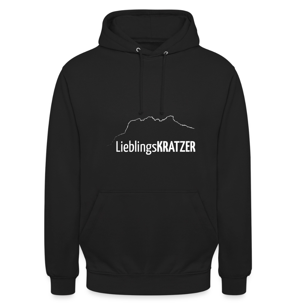 Unisex Hoodie | LieblingsKRATZER - Schwarz
