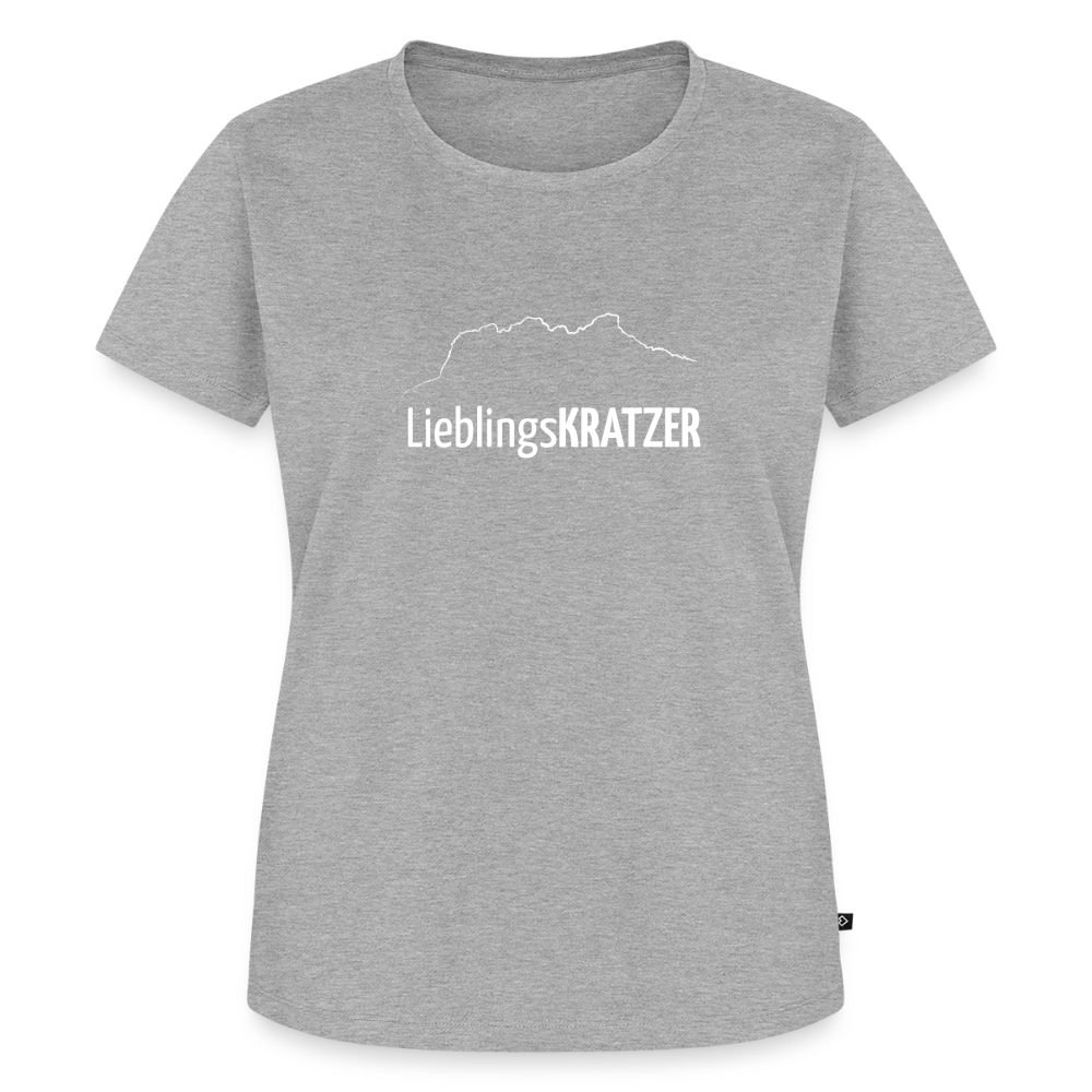 Frauen Premium T-Shirt | LieblingsKRATZER - Grau meliert