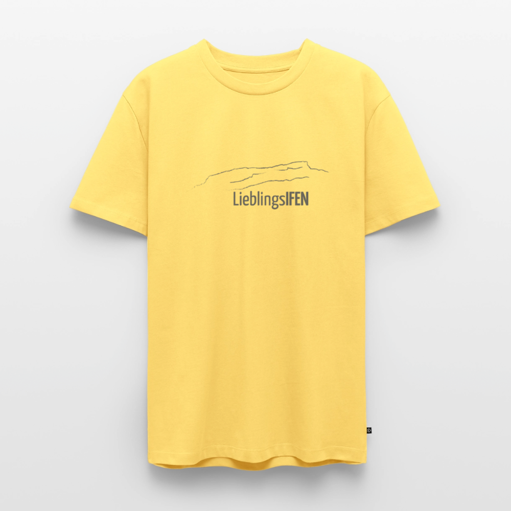 Männer Premium T-Shirt | LieblingsIFEN - Pastellgelb