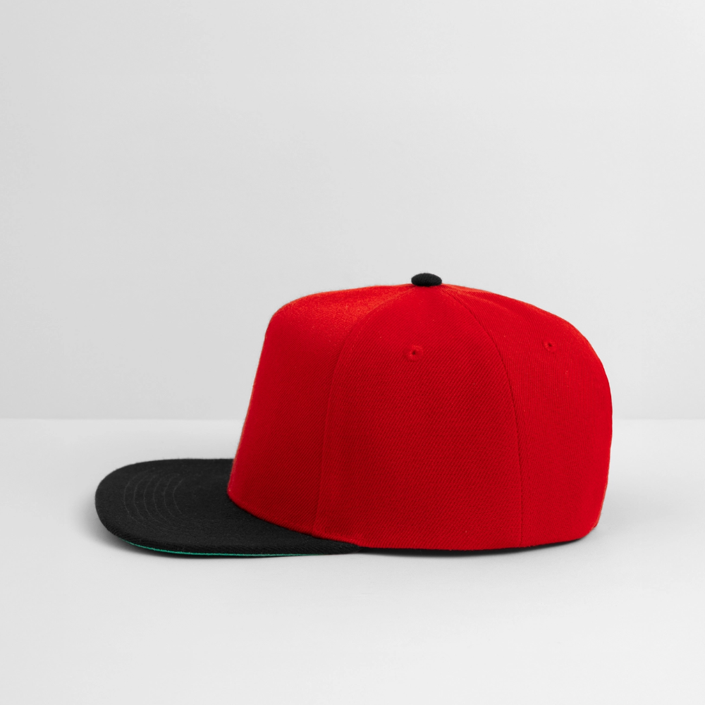 Snapback Cap | Untere Ochsenalpe - Rot/Schwarz