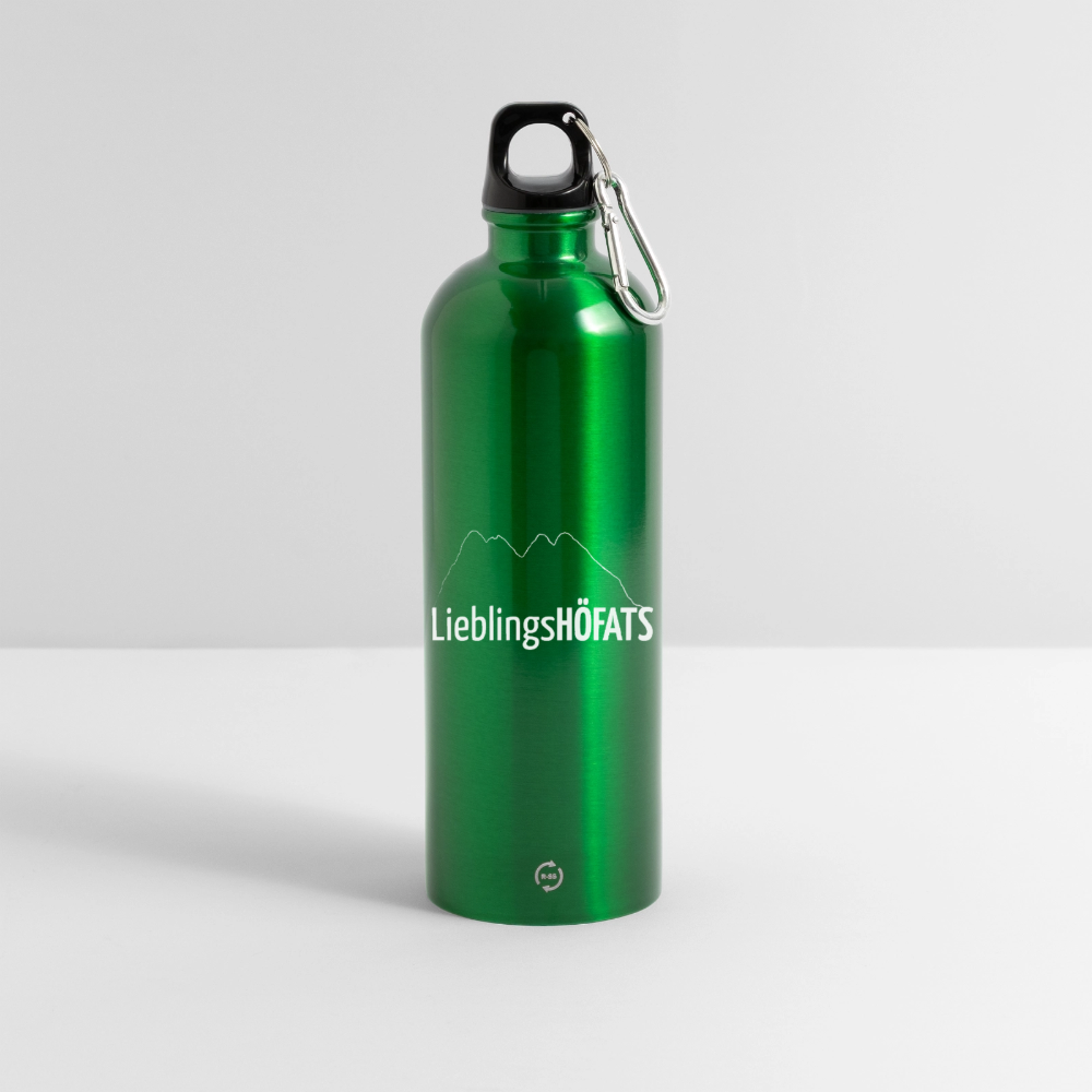 Trinkflasche mit Karabiner 750 ml | LieblingsHÖFATS - Kelly Green