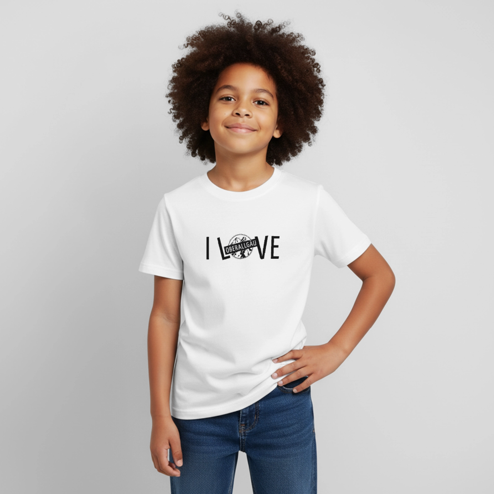 Kinder T-Shirt | I LOVE - Weiß