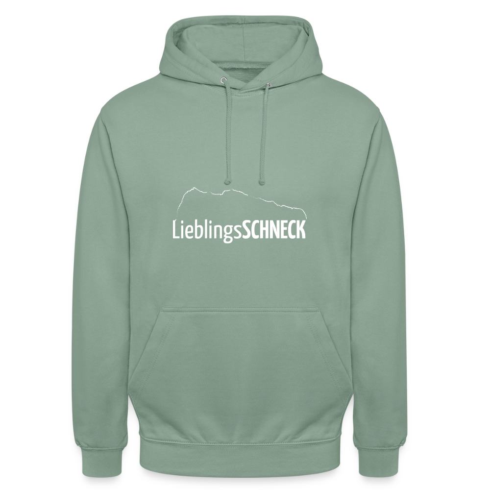 Unisex Hoodie | LieblingsSCHNECK - Graugrün