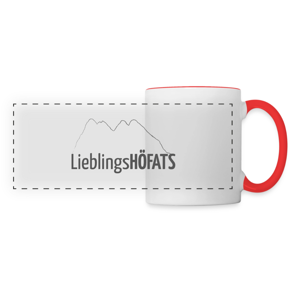 Panoramatasse | LieblingsHÖFATS - Weiß/Rot
